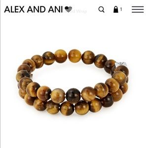 Alex and Ani Tiger Eye Beaded Wrap